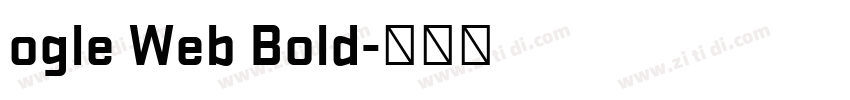 ogle Web Bold字体转换